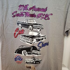 Gildan Gray Santa Maria Elks Car Show Graphic Tee